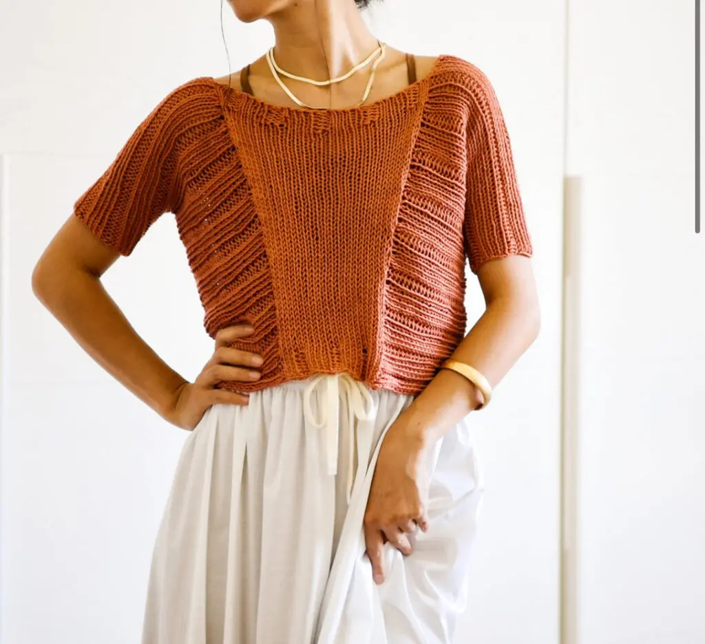 Geometry II tee Knitting Pattern