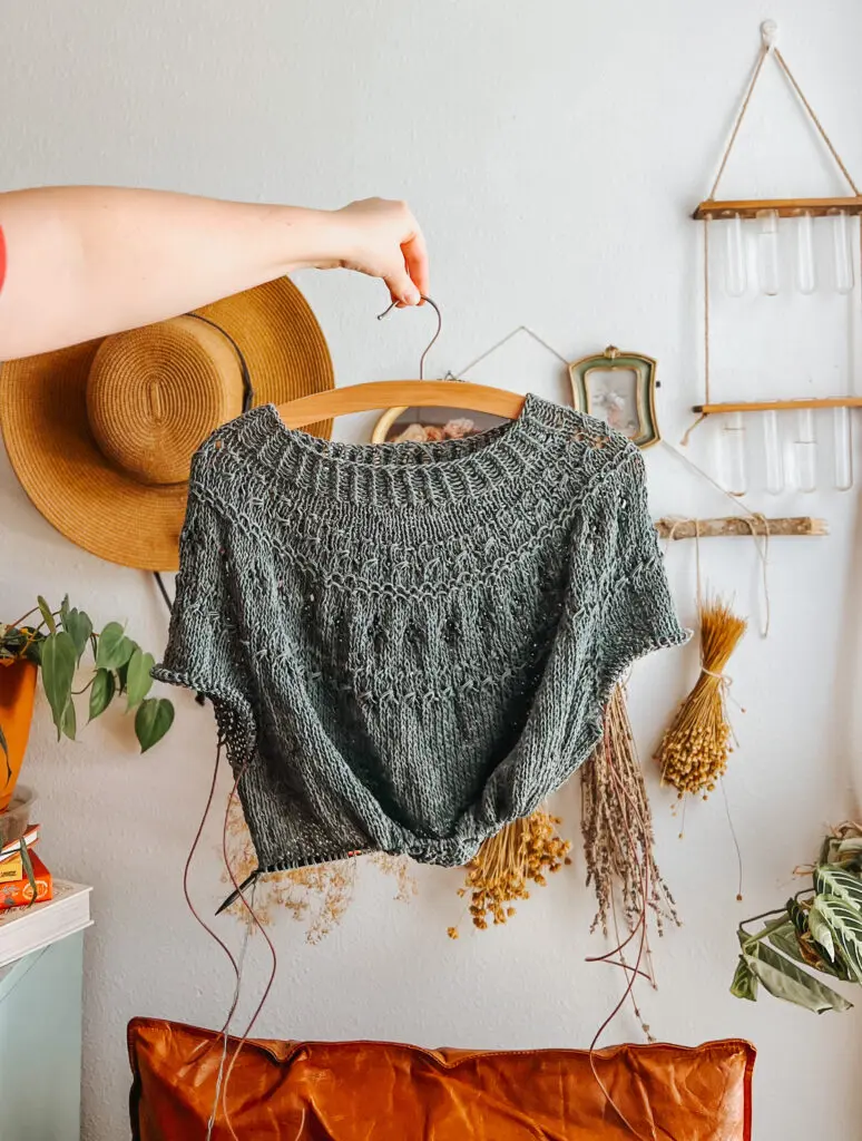 my first ranunculus sweater