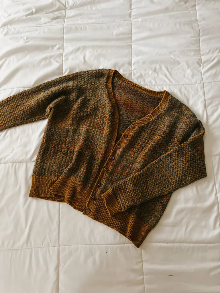 Tessellated cardigan