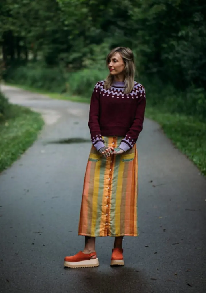 Ooey gooey Rhinebeck sweater