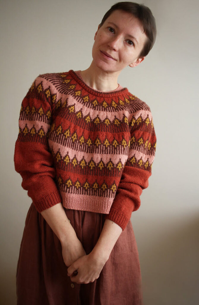 Mokosh pullover pattern by Teti Lutsak