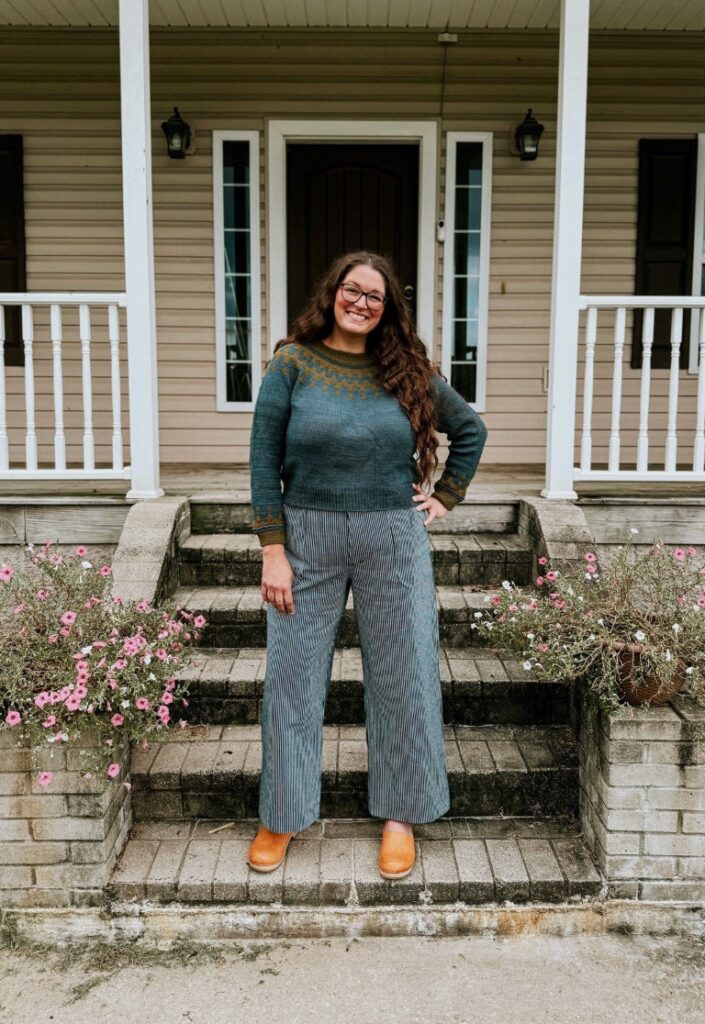 My Ooey gooey Rhinebeck sweater 1 